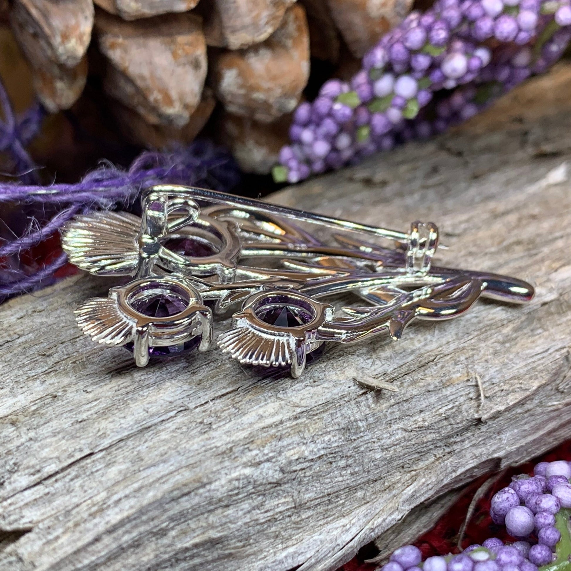 Cairn Croy Scottish Thistle Brooch — view 5