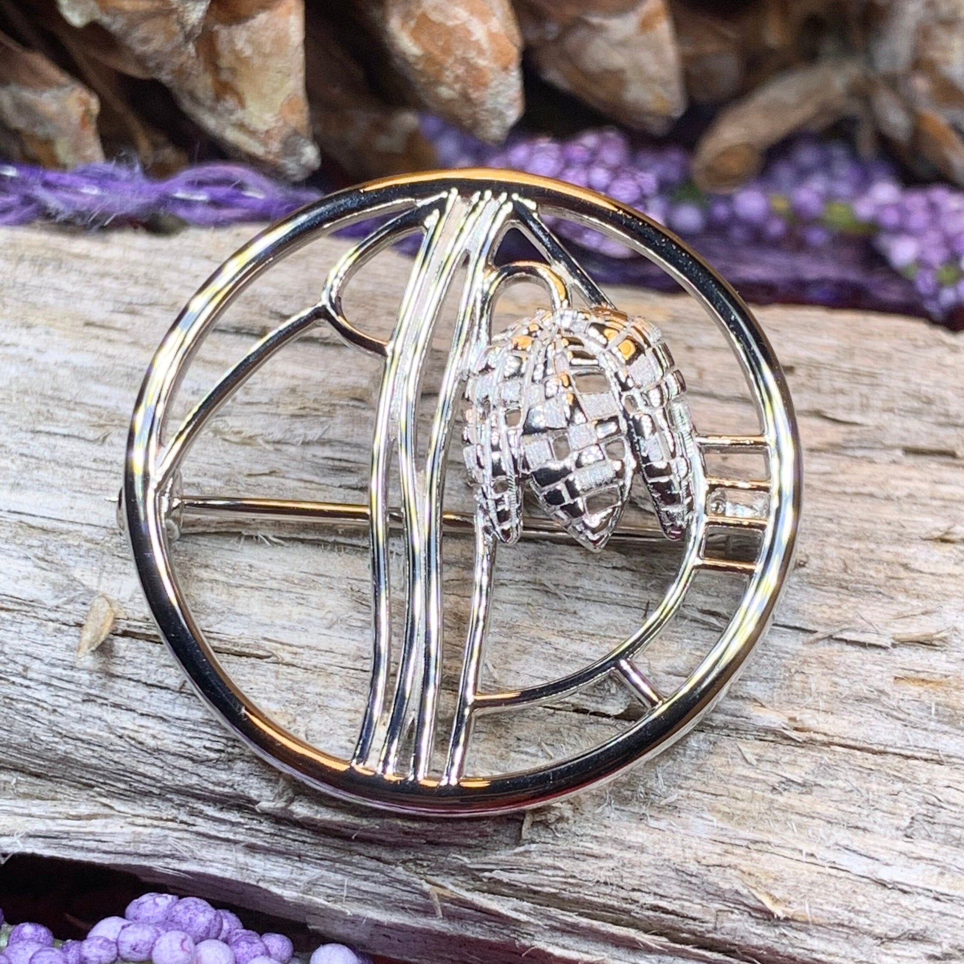 Mackintosh Brooch, Scotland Jewelry, Scottish Pin, Silver Celtic Pin, Scarf Pin, Art Deco Jewelry, Mom Gift, Wife Gift, Graduation Gift