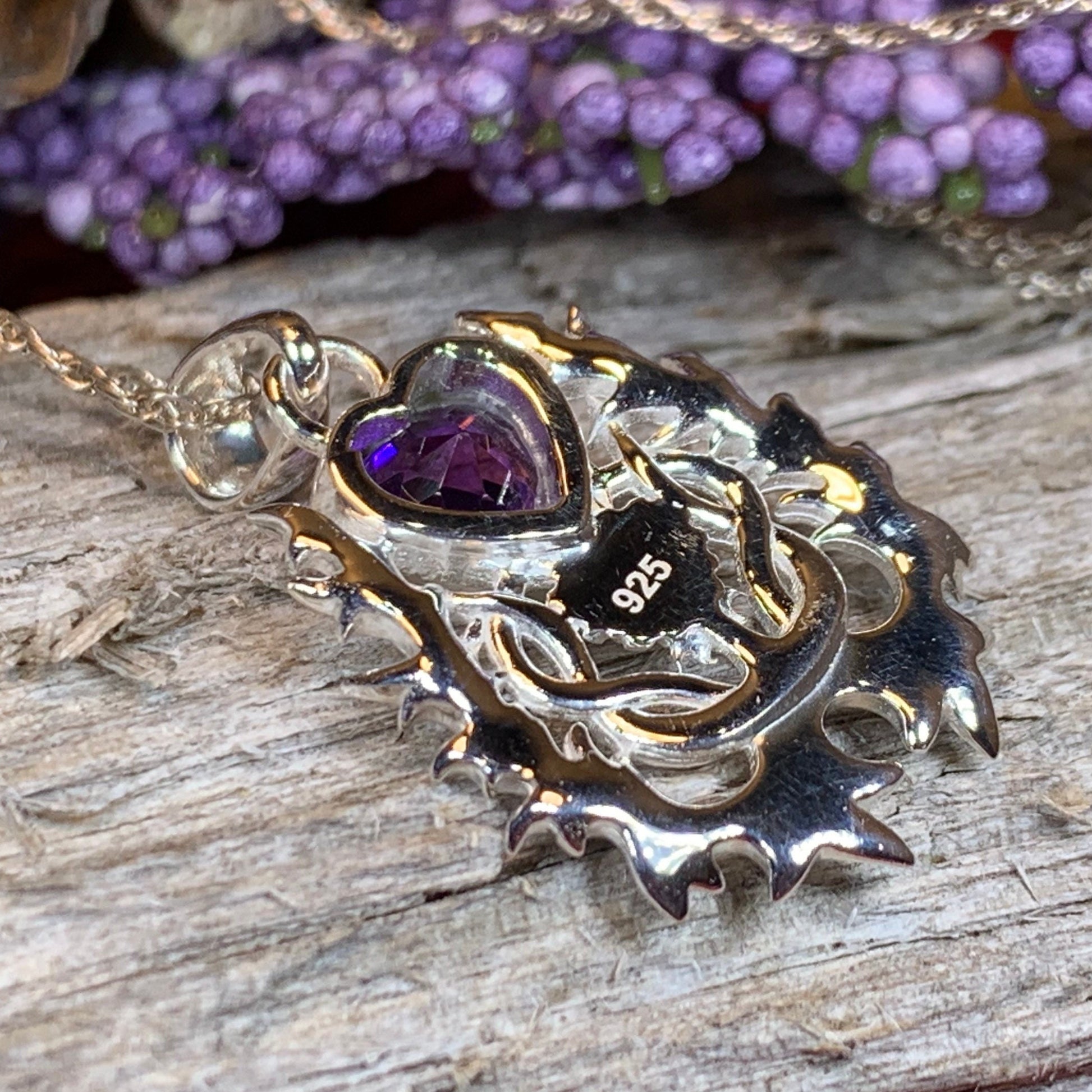 Thistle Necklace, Celtic Jewelry, Scotland Jewelry, Wife Gift, Celtic Knot Jewelry, Outlander Jewelry, Anniversary Gift, Scottish Necklace