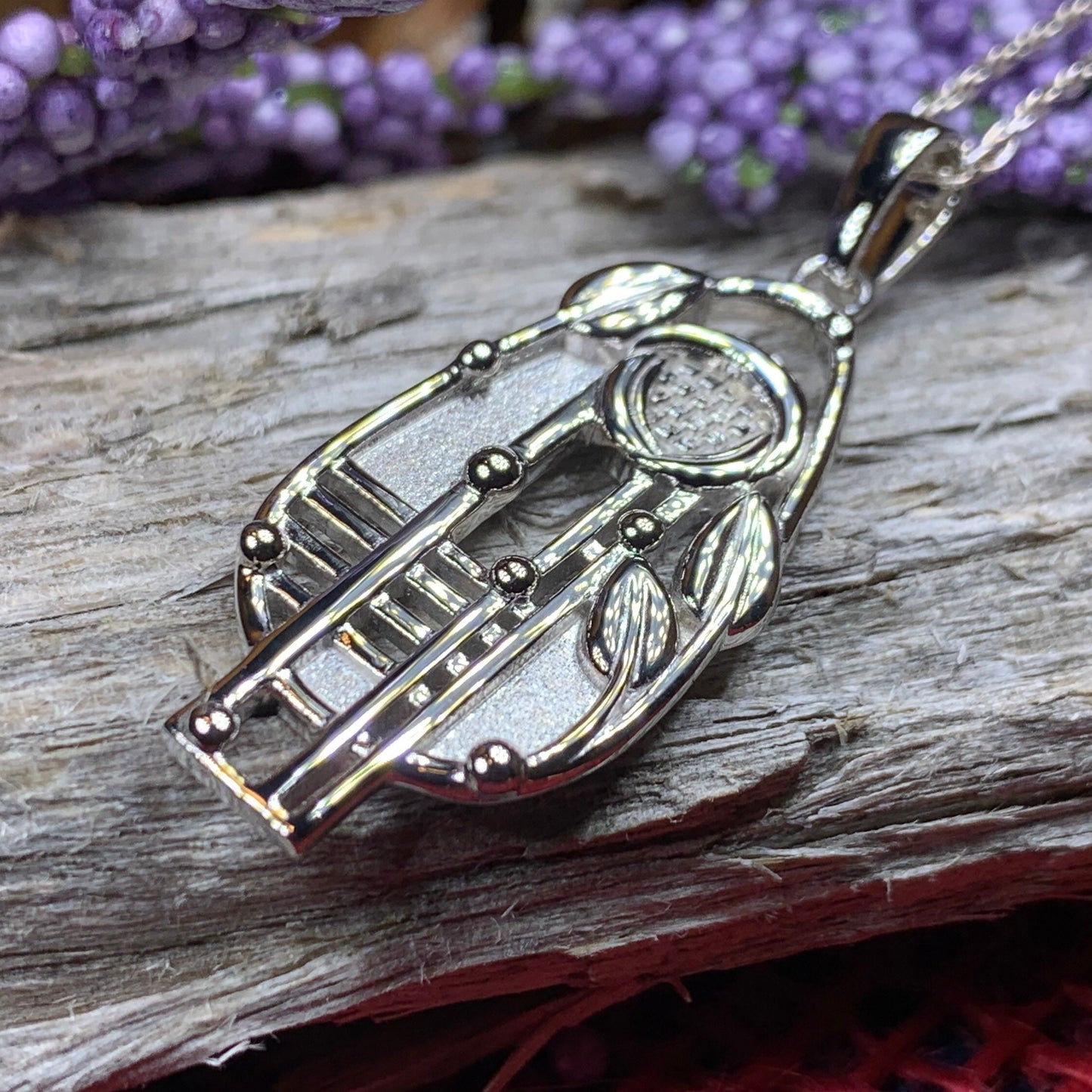 Mackintosh Necklace, Scottish Jewelry, Art Deco Pendant, Celtic Jewelry, Glasgow Pendant, Anniversary Gift, Scotland Necklace, Wife Gift
