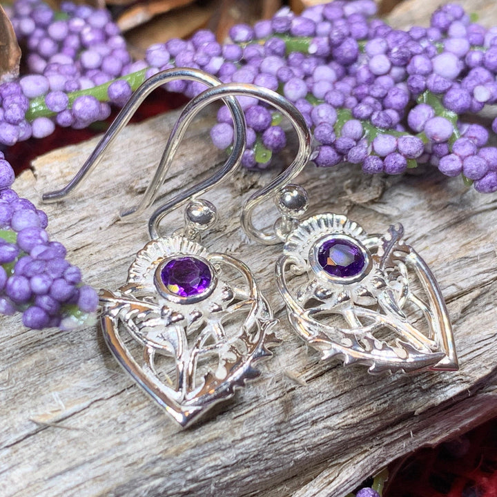 Thistle Earrings, Celtic Jewelry, Scotland Jewelry, Outlander Jewelry, Girlfriend Gift, Sister Gift, Mom Gift, Nature Jewelry, Wife Gift