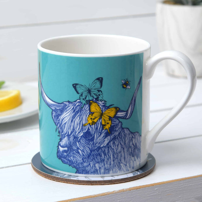 Highland Cow Mug, Scotland Gift, Scottish Mug, Ceramic Mug, Cow Lover Gift, Outlander Gift, Coffee Mug Gift, Mom Gift, Dad Gift, Wife Gift