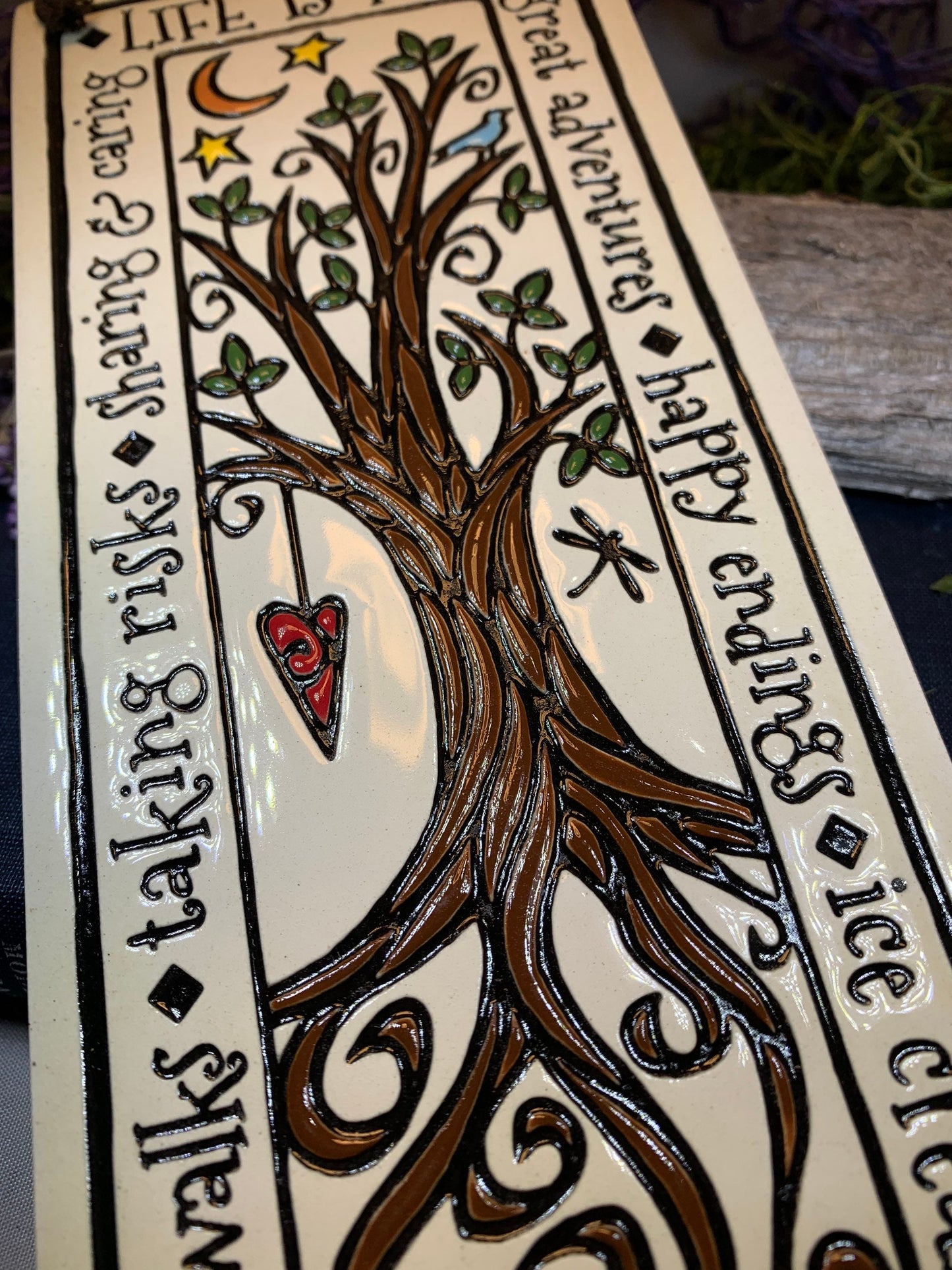 Tree Of Life Wall Art, Ireland Gift, Ceramic Wall Plaque, New Home Gift, Mother's Day Gift, Wedding Gift, Irish Decor, Religious Gift