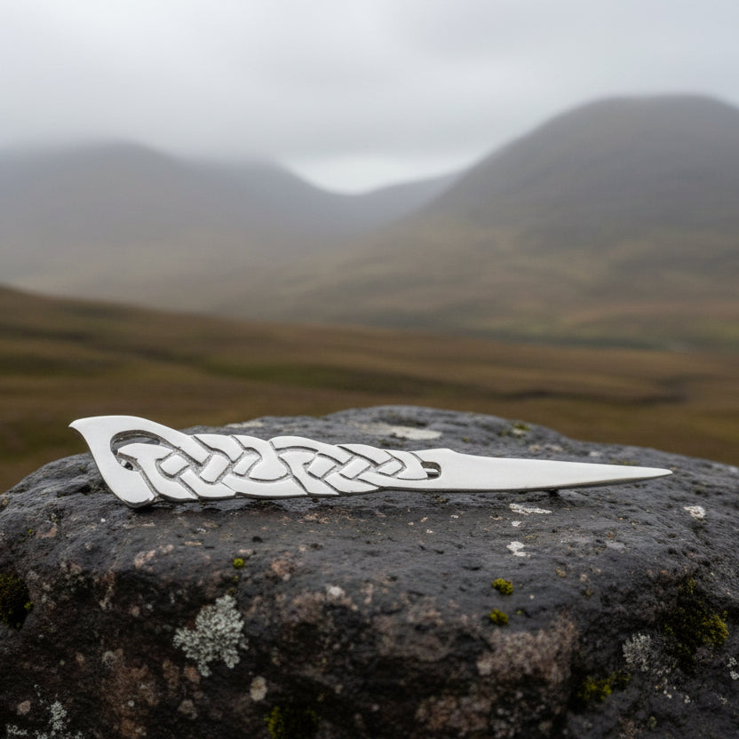 Celtic Kilt Pin, Scottish Jewelry, Scotland Kilt Pin, Tartan Pin, Anniversary Gift, Bagpiper Gift, Scotland Pin, Viking Jewelry, Tartan Pin