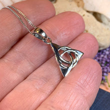 Load image into Gallery viewer, Trinity Knot Necklace, Celtic Jewelry, Irish Jewelry, Triquetra Jewelry, Scotland Jewelry, Silver Celtic Knot, Anniversary Gift, Mom Gift
