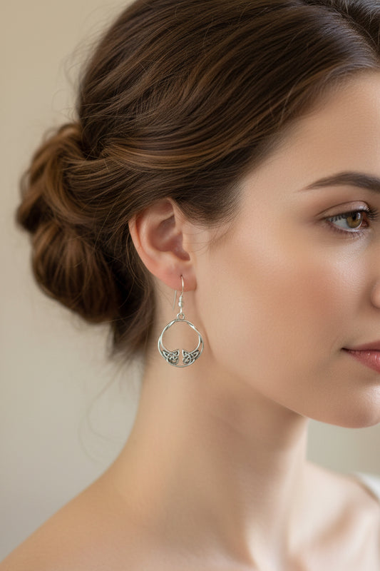 Venetia Celtic Knot Earrings — view 6