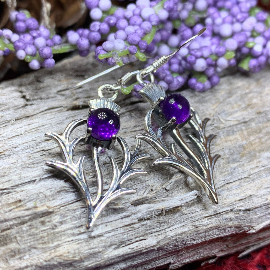 Thistle Earrings, Celtic Jewelry, Scotland Jewelry, Outlander Jewelry, Girlfriend Gift, Sister Gift, Mom Gift, Nature Jewelry, Wife Gift