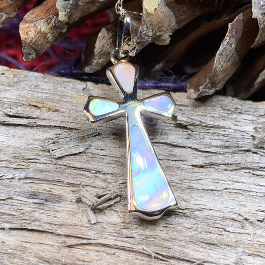 Melrose Celtic Cross Necklace in Sterling Silver — view 8
