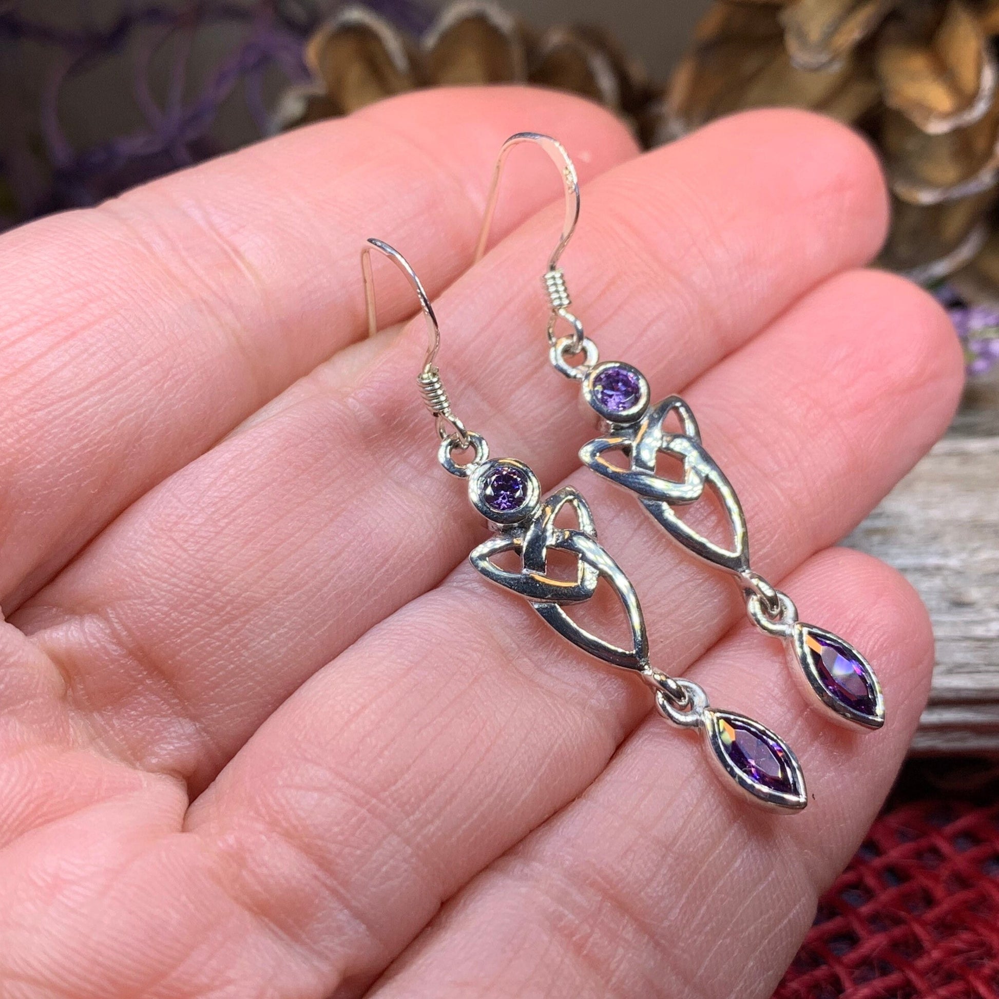 Celtic Knot Earrings, Irish Jewelry, Celtic Jewelry, Mom Gift, Anniversary Gift, Scotland Jewelry, Wife Gift, Love Knot Jewelry, Sister Gift