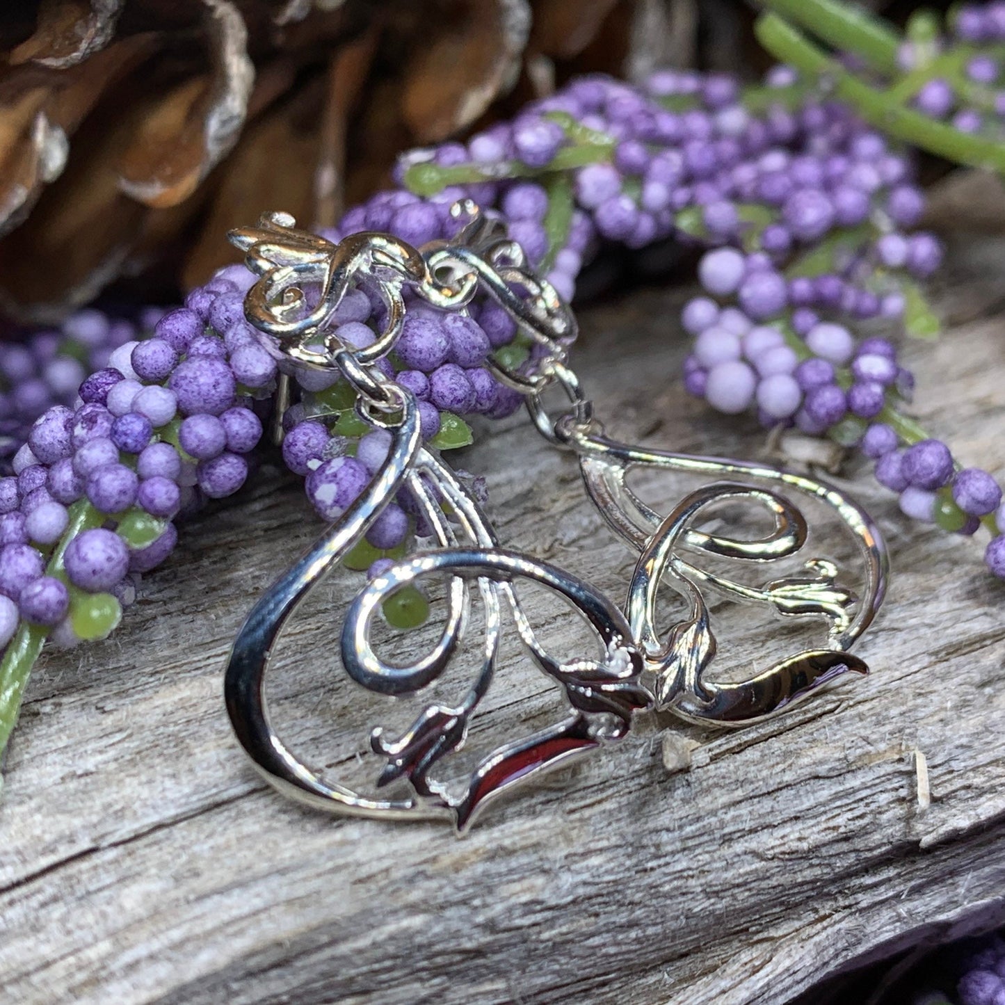 Bluebell Earrings, Anniversary Gift, Scotland Jewelry, Flower Jewelry, Celtic Jewelry, Nature Jewelry, Scottish Jewelry, Flower Earrings