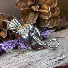 Load image into Gallery viewer, Thistle Brooch, Scotland Jewelry, Outlander Jewelry, Bridal Brooch, Thistle Jewelry, Scottish Jewelry, Celtic Brooch, Large Silver Pin
