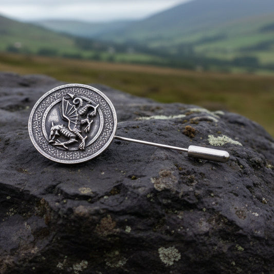 Dragon Stick Pin, Welsh Jewelry, Celtic Stick Pin, Bride Pin, Wales Lapel Pin, Groom Gift, Pewter Gift, Wedding Jewelry, Tie Tac Pin