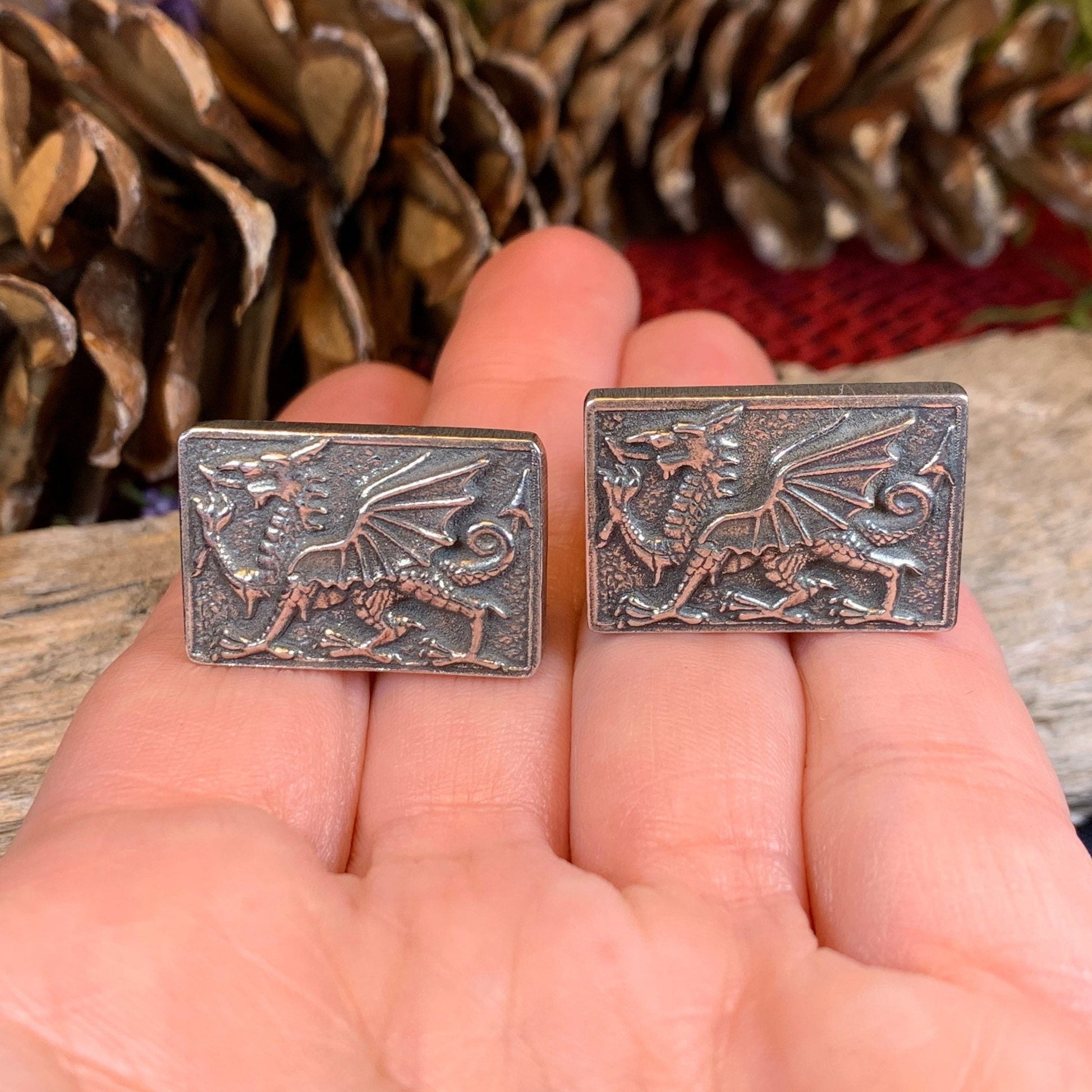 Welsh Dragon Cuff Links, Dragon Jewelry, Animal Jewelry, Wales Jewelry, Celtic Jewelry, Welsh Groom Gift, Best Man Gift, Anniversary Gift