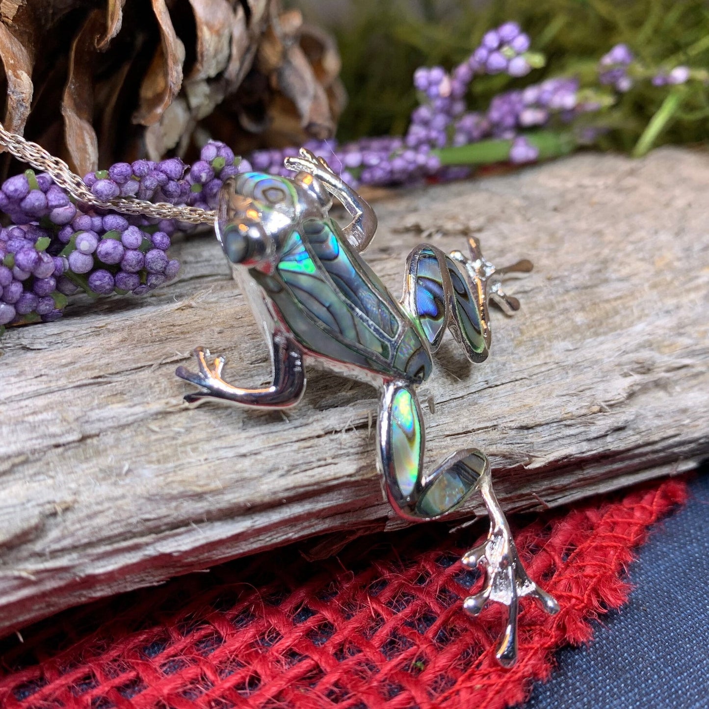 Abalone Frog Necklace — view 5