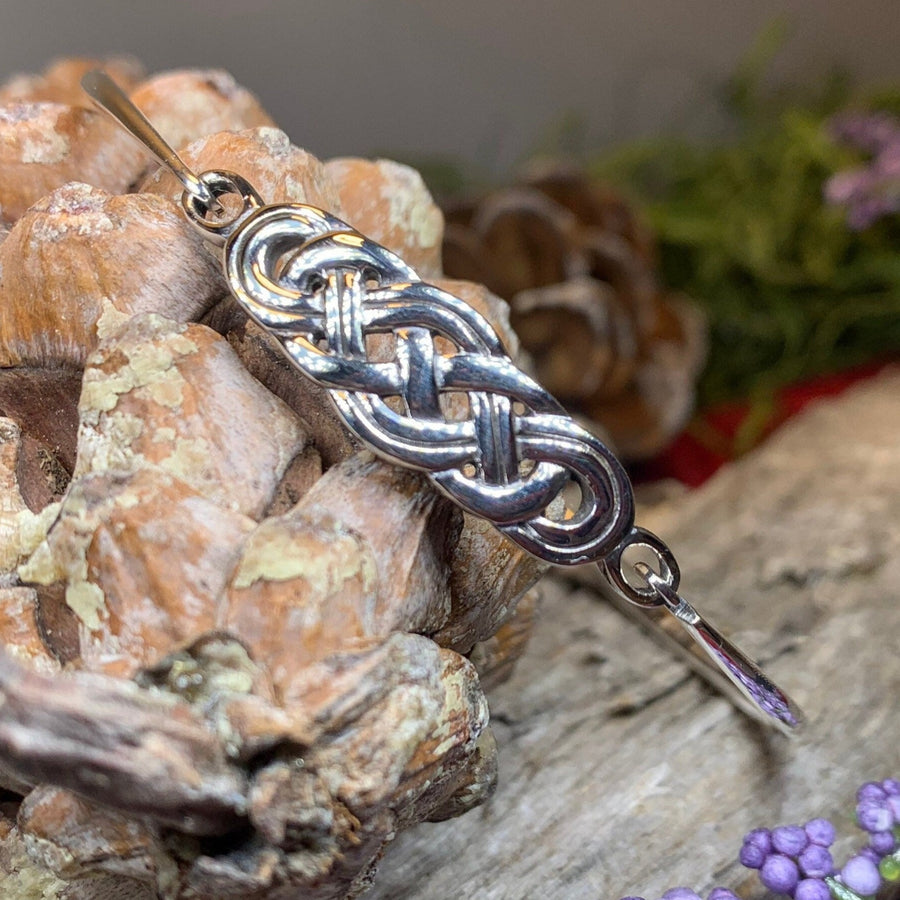 Celtic Knot Bracelet, Celtic Jewelry, Irish Jewelry, Love Knot Jewelry, Bridal Jewelry, Viking Jewelry, Wife Gift, Silver Bangle Bracelet