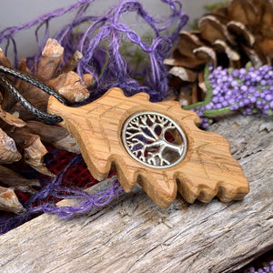 Tree of Life Necklace, Celtic Oak Leaf Necklace, Irish Jewelry, Norse Jewelry, Scotland Jewelry, Anniversary Gift, Boho Jewelry, Wife Gift