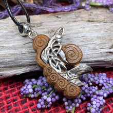Load image into Gallery viewer, Salmon of Knowledge Necklace, Celtic Necklace, Irish Jewelry, Norse Jewelry, Fish Jewelry, Anniversary Gift, Boho Jewelry, Ireland Gift
