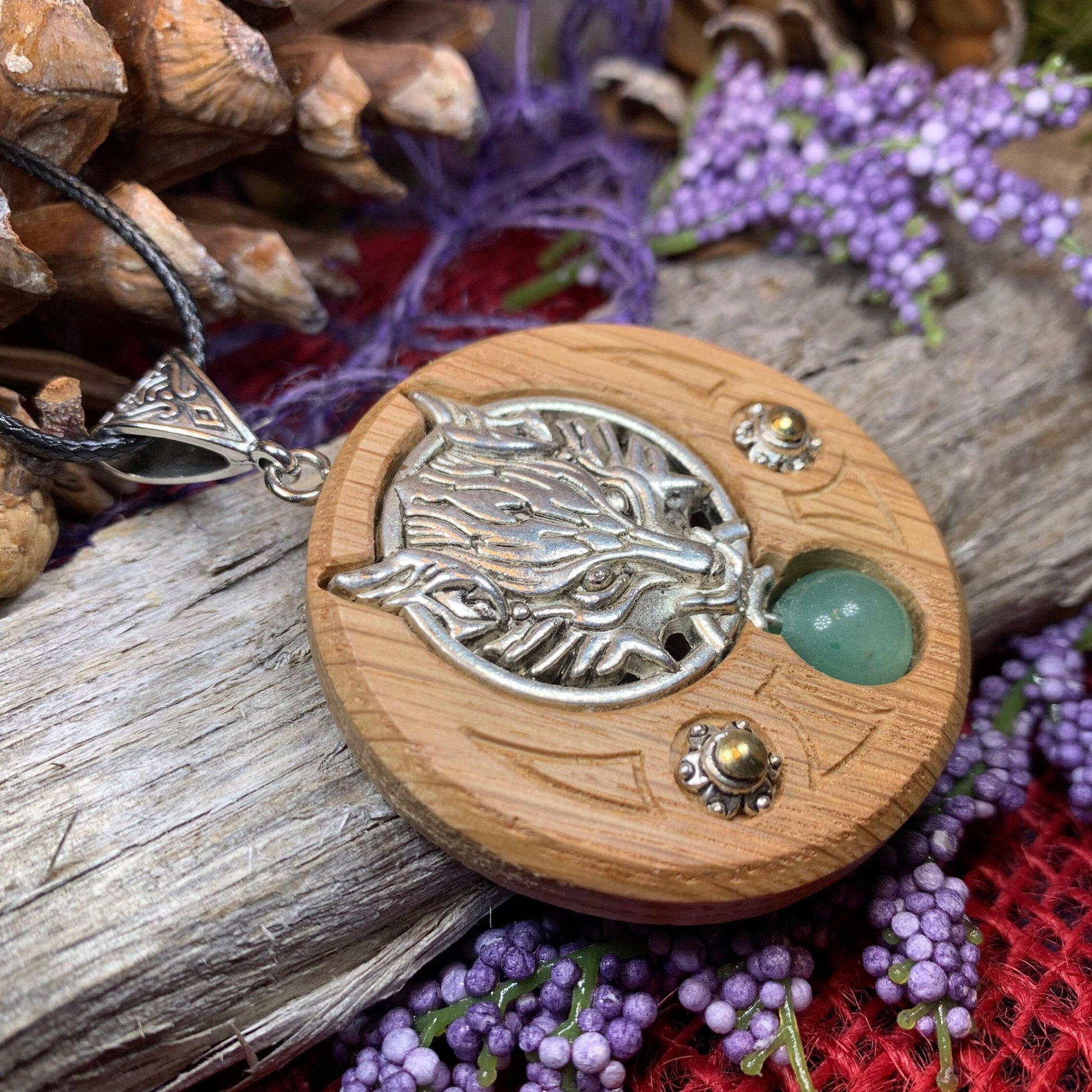Wolf Necklace, Celtic Necklace, Irish Jewelry, Norse Jewelry, Scotland Jewelry, Anniversary Gift, Boho Jewelry, Fantasy Jewelry, Viking Gift