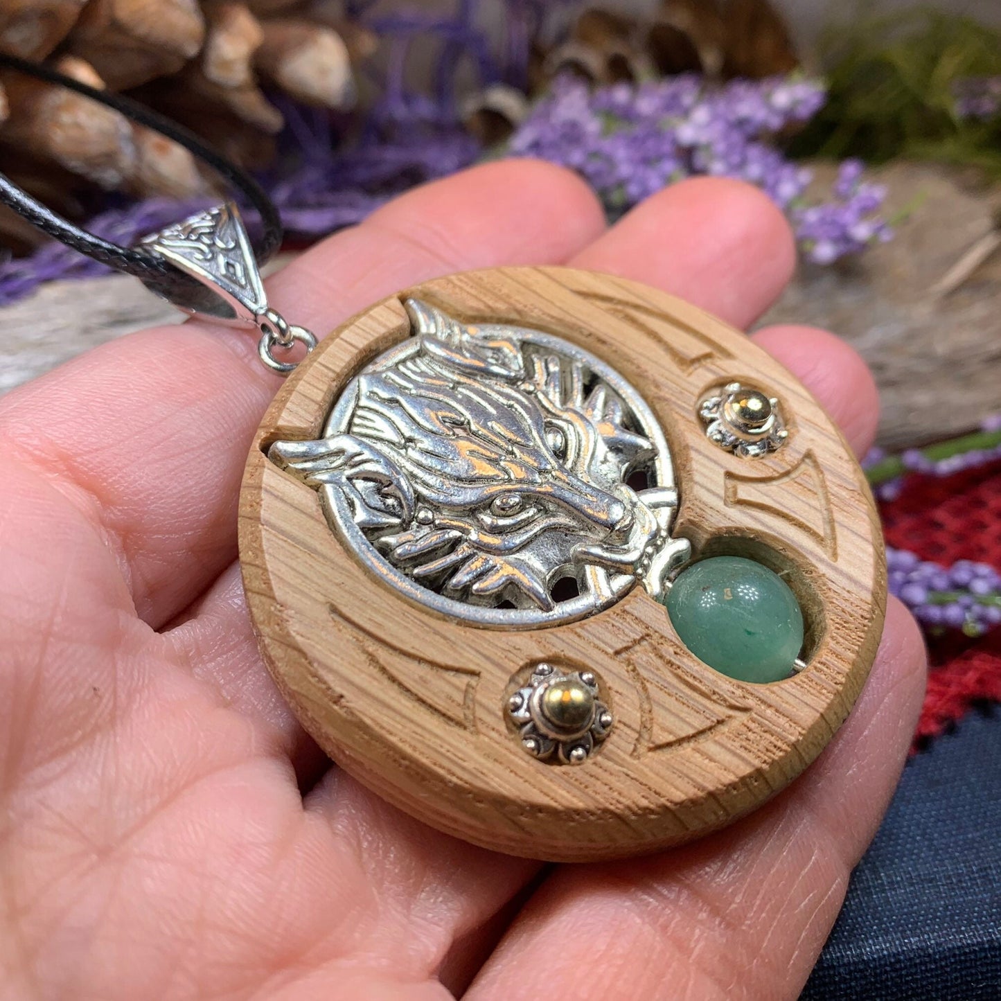 Wolf Necklace, Celtic Necklace, Irish Jewelry, Norse Jewelry, Scotland Jewelry, Anniversary Gift, Boho Jewelry, Fantasy Jewelry, Viking Gift
