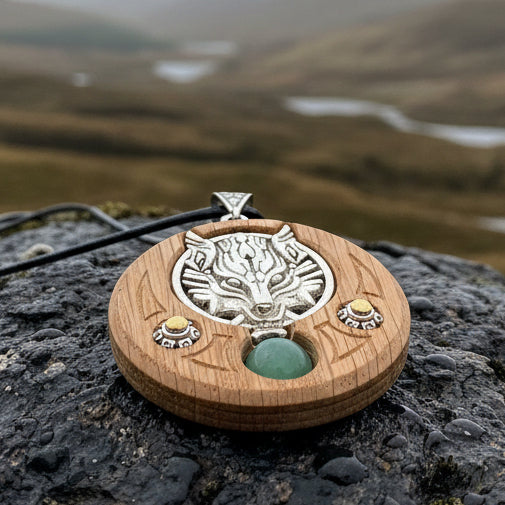Wolf Necklace, Celtic Necklace, Irish Jewelry, Norse Jewelry, Scotland Jewelry, Anniversary Gift, Boho Jewelry, Fantasy Jewelry, Viking Gift