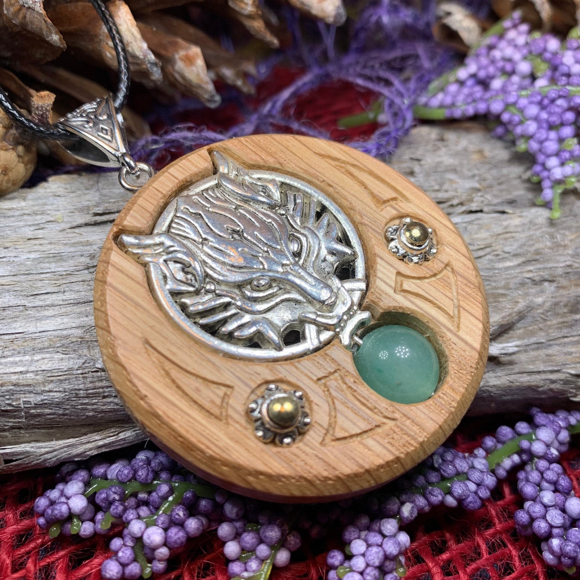 Wolf Necklace, Celtic Necklace, Irish Jewelry, Norse Jewelry, Scotland Jewelry, Anniversary Gift, Boho Jewelry, Fantasy Jewelry, Viking Gift