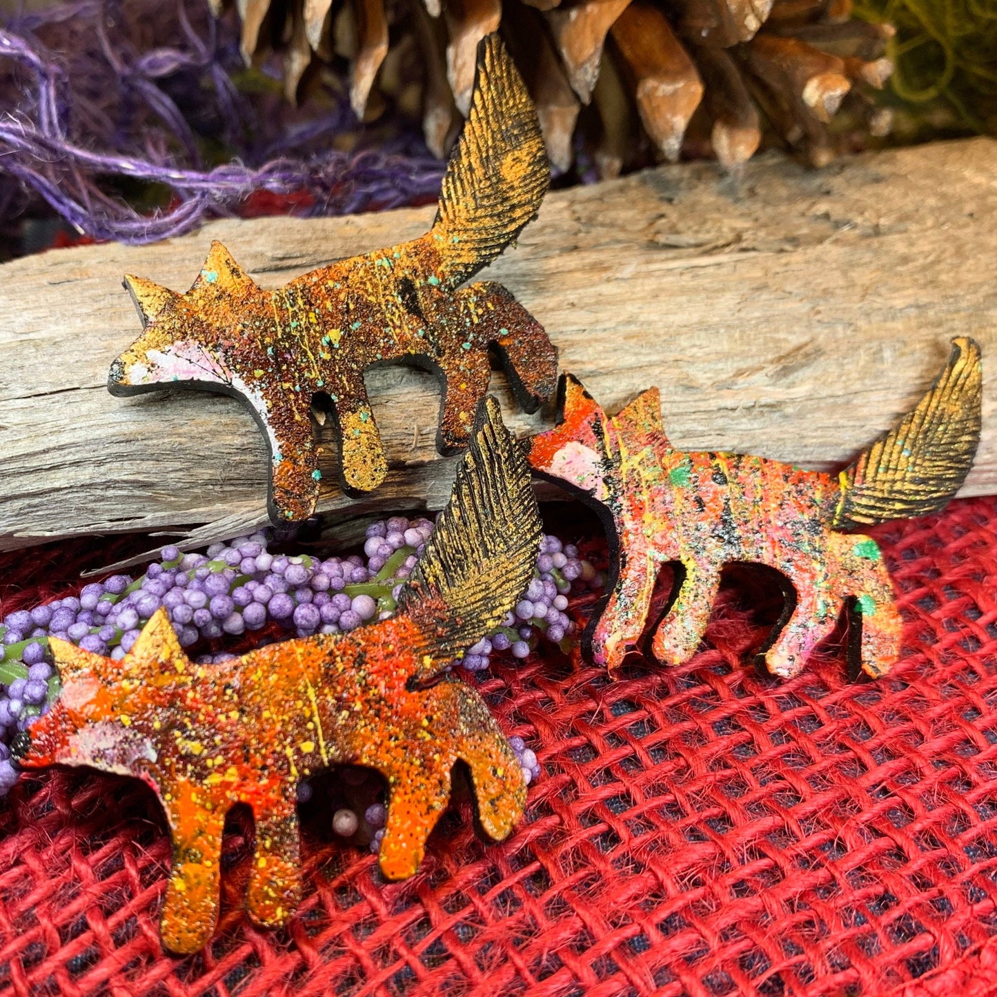 Fox Brooch, Fox Lover Gift, Scotland Jewelry, Fox Pin, Scarf Pin, Celtic Pin, Fox Jewelry, Teacher Gift, Mom Gift, Sister Gift, Wife Gift
