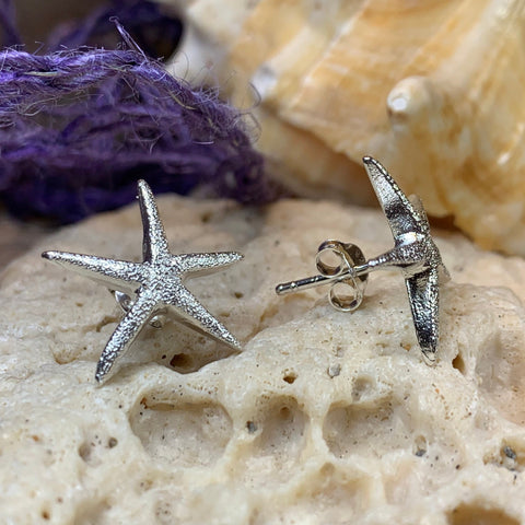 Load image into Gallery viewer, Starfish Earrings, Nautical Jewelry, Beach Jewelry, Christian Jewelry, Sea Jewelry, Animal Jewelry, Nature Earrings, Beach Jewelry
