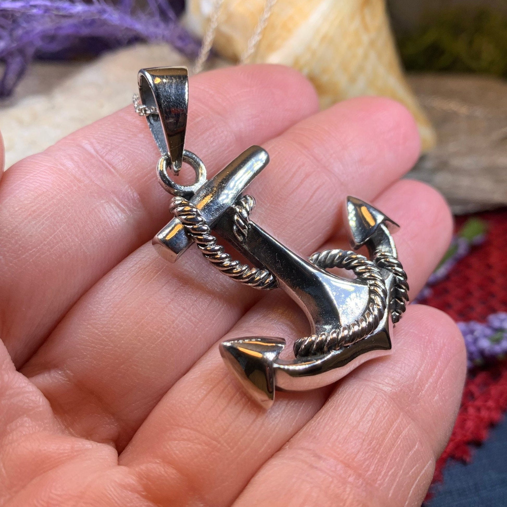 Anchor Necklace, Nautical Jewelry, Inspirational Jewelry, Hope Necklace, Retirement Gift, New Beginnings Gift, Ocean Jewelry, Dad Gift
