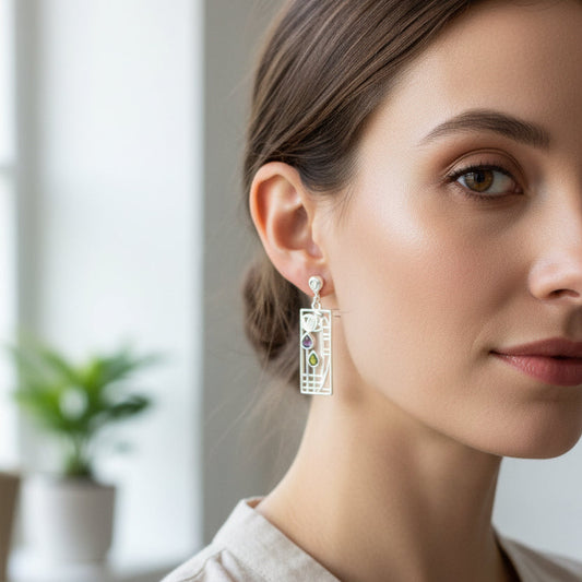 Cairn Lover Mackintosh Earrings from Scotland — view 3
