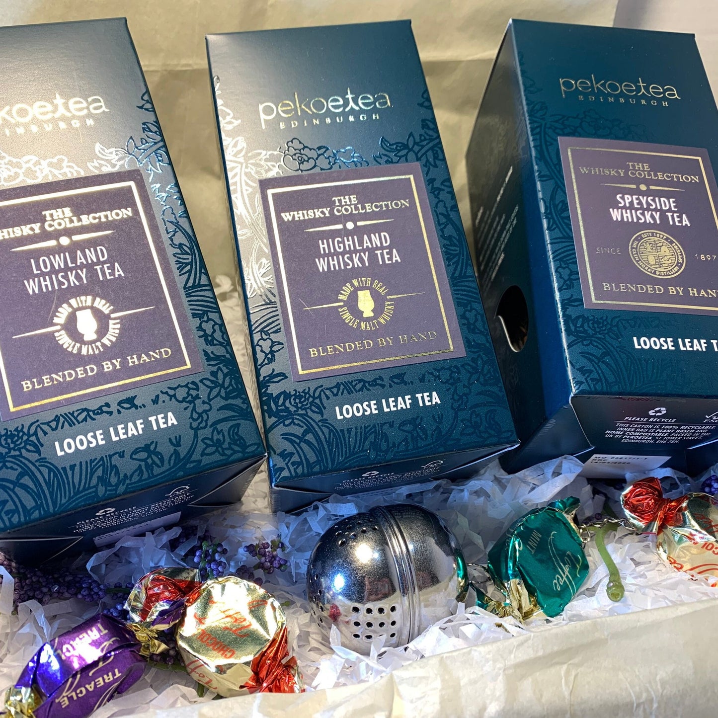 Scottish Whisky Tea Gift Box, Scotland Gift, Scottish Loose Tea Gift, Whiskey Lover Gift, New Home Gift, Get Well Gift, Thank You Gift