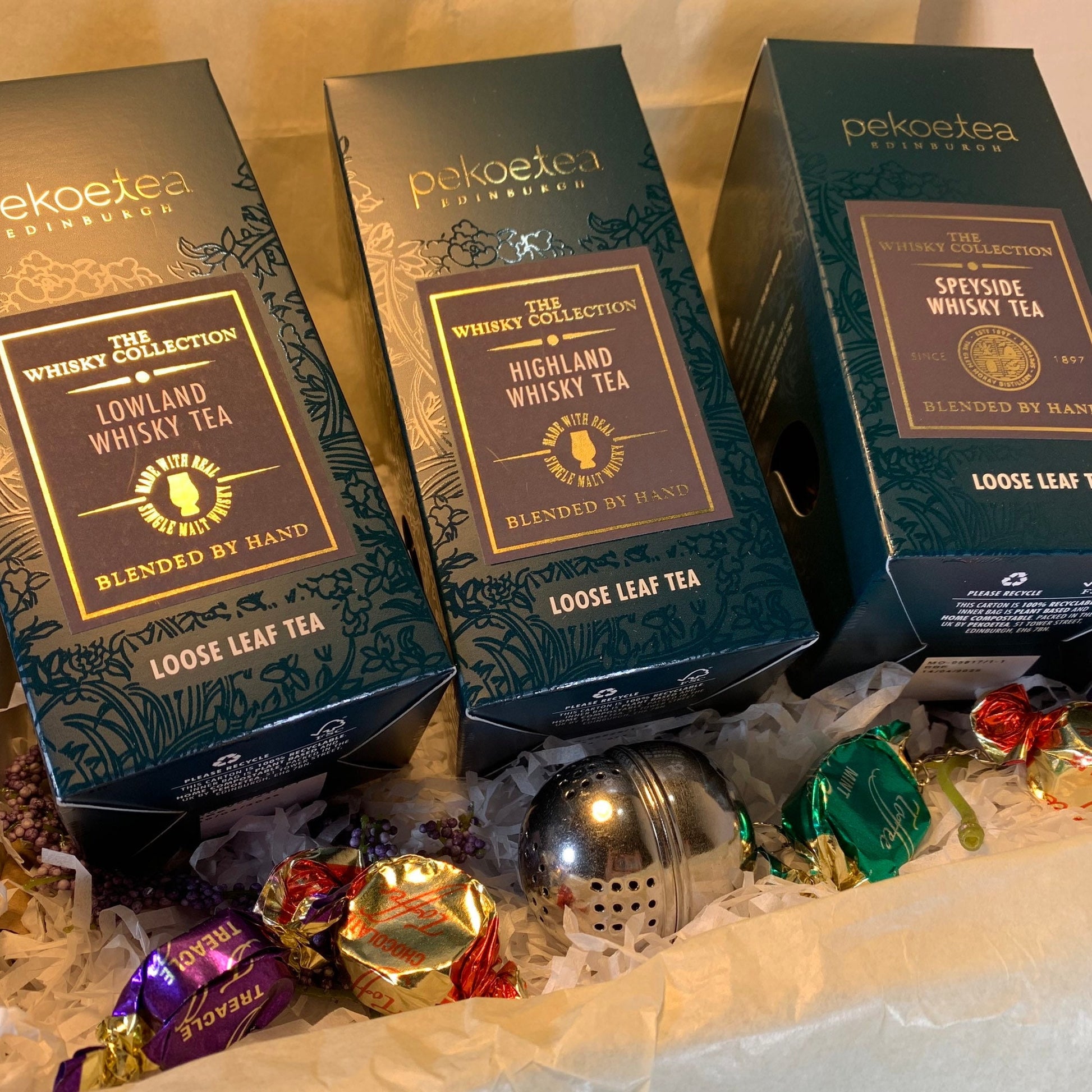 Scottish Whisky Tea Gift Box, Scotland Gift, Scottish Loose Tea Gift, Whiskey Lover Gift, New Home Gift, Get Well Gift, Thank You Gift