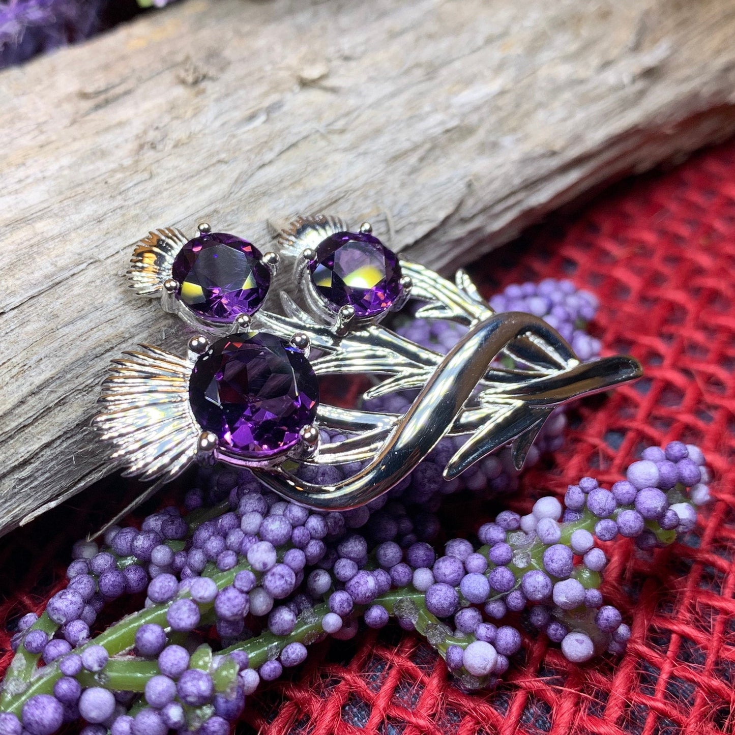Cairn Croy Scottish Thistle Brooch — view 4