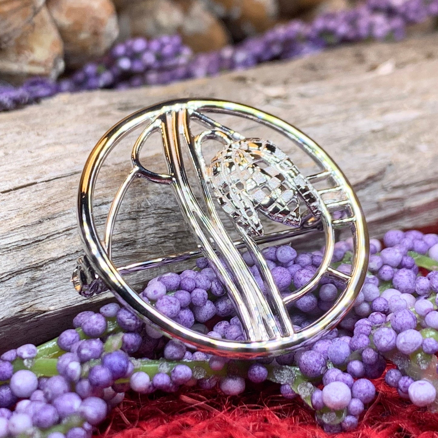 Mackintosh Brooch, Scotland Jewelry, Scottish Pin, Silver Celtic Pin, Scarf Pin, Art Deco Jewelry, Mom Gift, Wife Gift, Graduation Gift