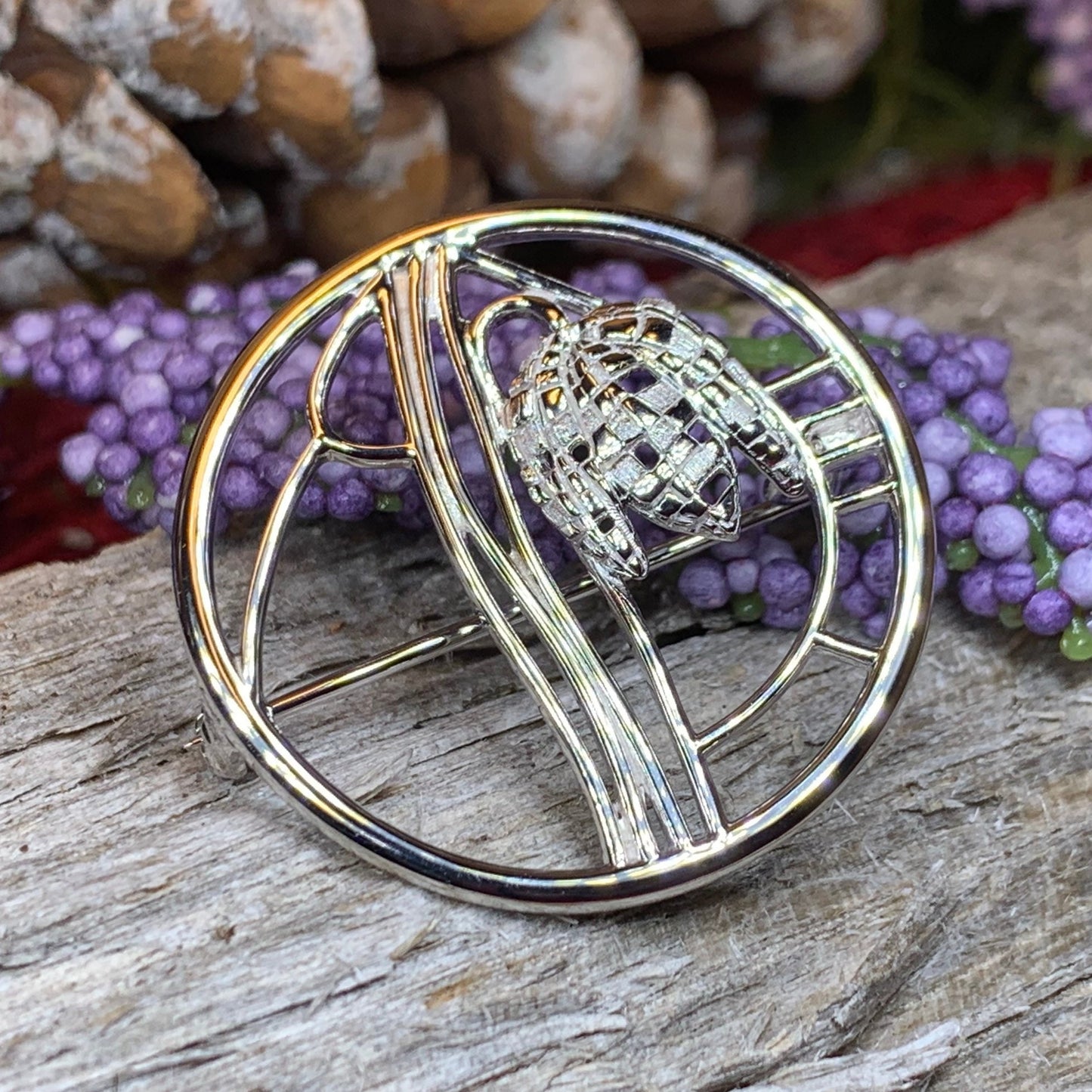 Mackintosh Brooch, Scotland Jewelry, Scottish Pin, Silver Celtic Pin, Scarf Pin, Art Deco Jewelry, Mom Gift, Wife Gift, Graduation Gift