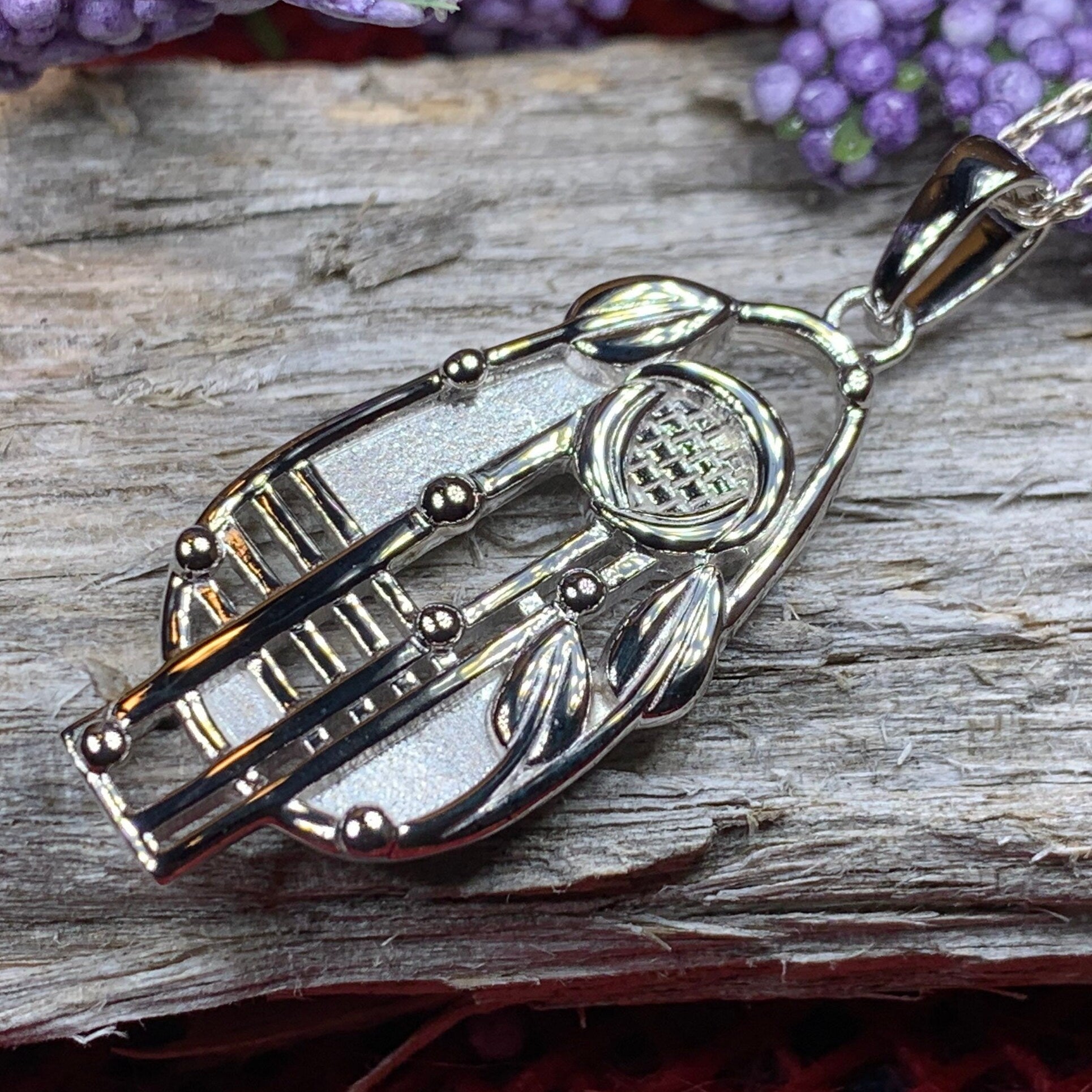 Mackintosh Necklace, Scottish Jewelry, Art Deco Pendant, Celtic Jewelry, Glasgow Pendant, Anniversary Gift, Scotland Necklace, Wife Gift