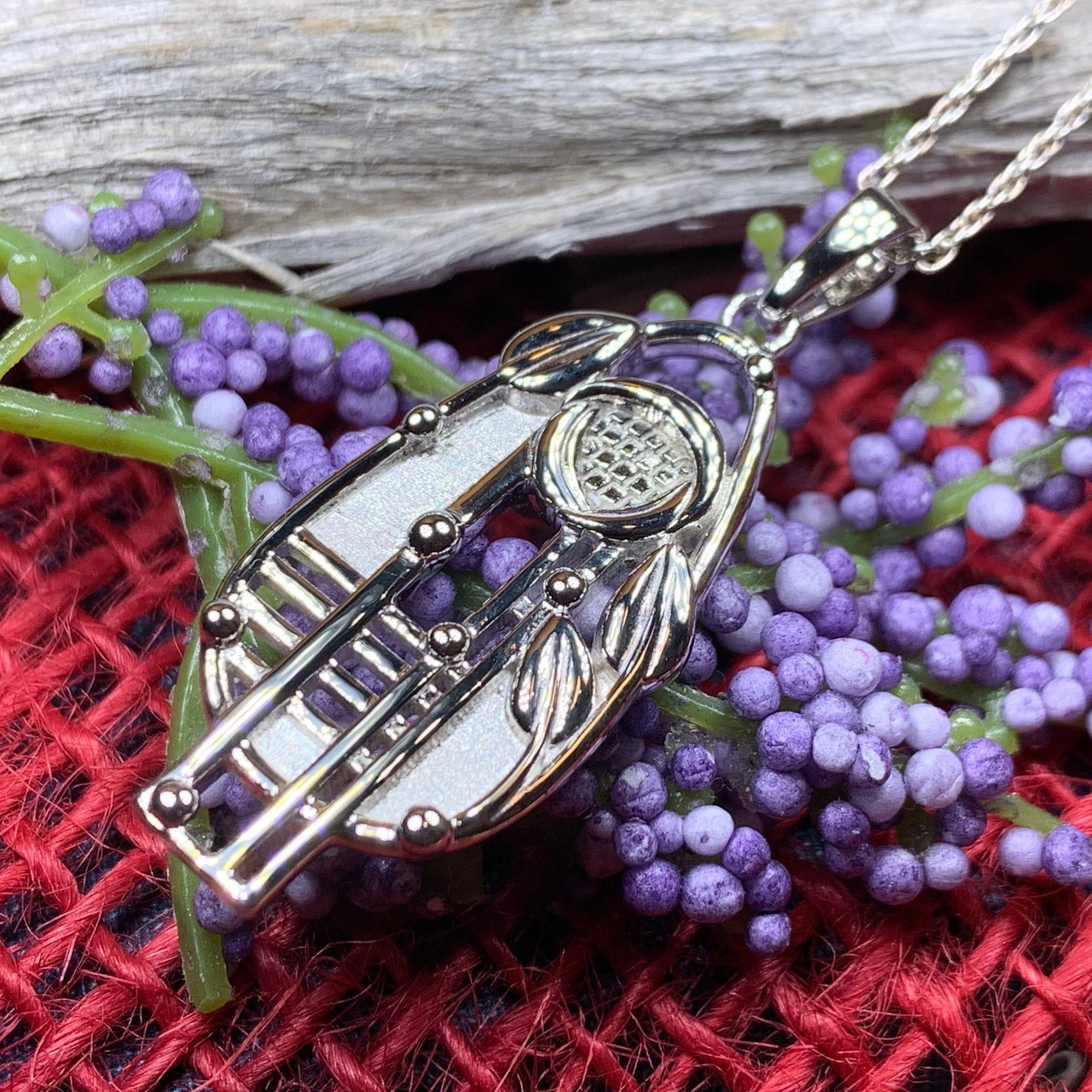 Mackintosh Necklace, Scottish Jewelry, Art Deco Pendant, Celtic Jewelry, Glasgow Pendant, Anniversary Gift, Scotland Necklace, Wife Gift