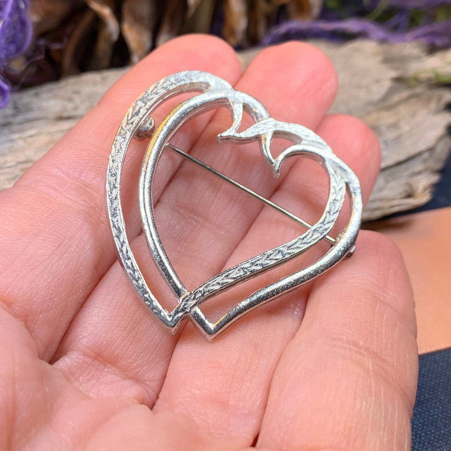 Luckenbooth Brooch, Scotland Jewelry, Mary Queen of Scots, Scotland Pin, Murtagh's Luckenbooth, Anniversary Gift, Bride Pin, Heart Jewelry