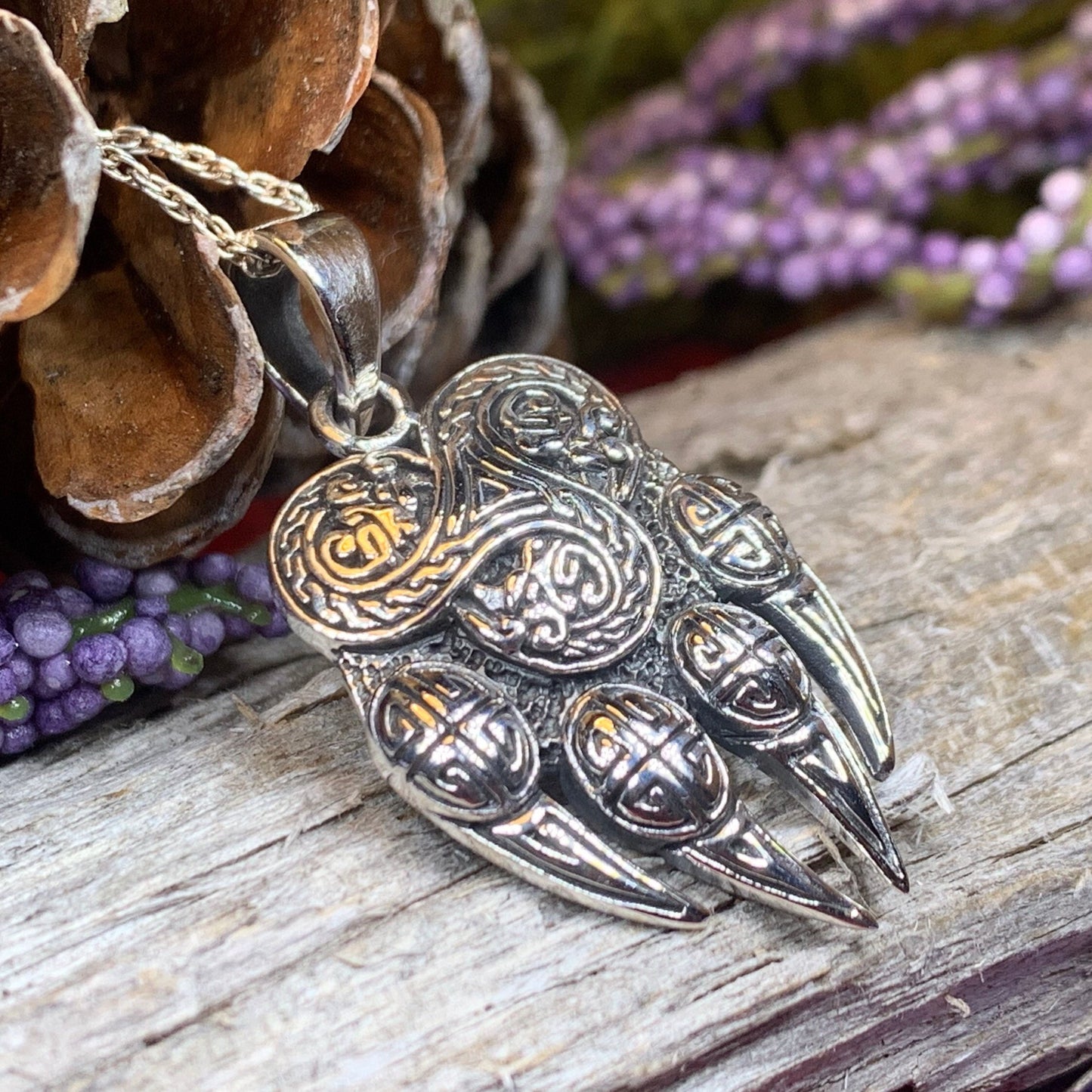 Bear Claw Necklace, Bear Jewelry, Celtic Jewelry, Animal Jewelry, Viking Jewelry, Norse Jewelry, Wiccan Jewelry, Pagan Jewelry, Wolf Paw