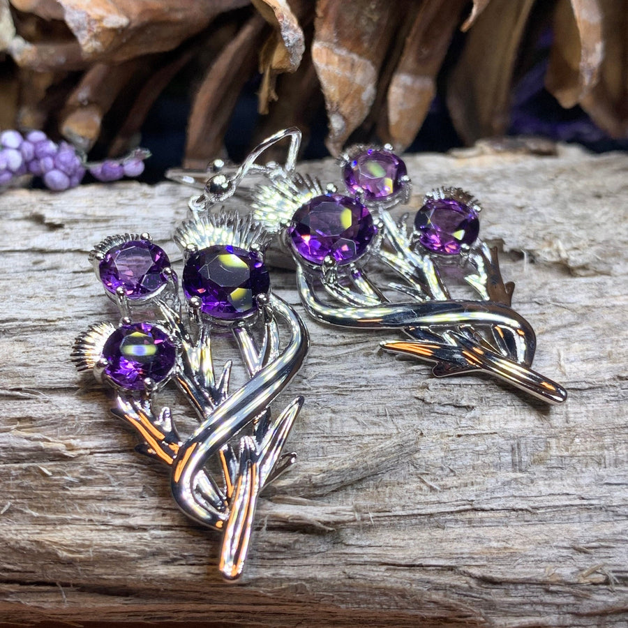 Thistle Earrings, Celtic Jewelry, Scotland Jewelry, Outlander Jewelry, Girlfriend Gift, Sister Gift, Mom Gift, Nature Jewelry, Wife Gift