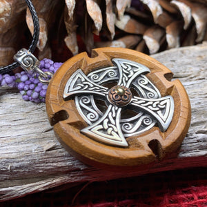 Celtic Cross Necklace, Celtic Necklace, Irish Jewelry, Norse Jewelry, Scotland Jewelry, Anniversary Gift, Boho Jewelry, Scottish Cross Gift