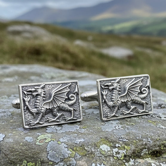 Welsh Dragon Cuff Links, Dragon Jewelry, Animal Jewelry, Wales Jewelry, Celtic Jewelry, Welsh Groom Gift, Best Man Gift, Anniversary Gift