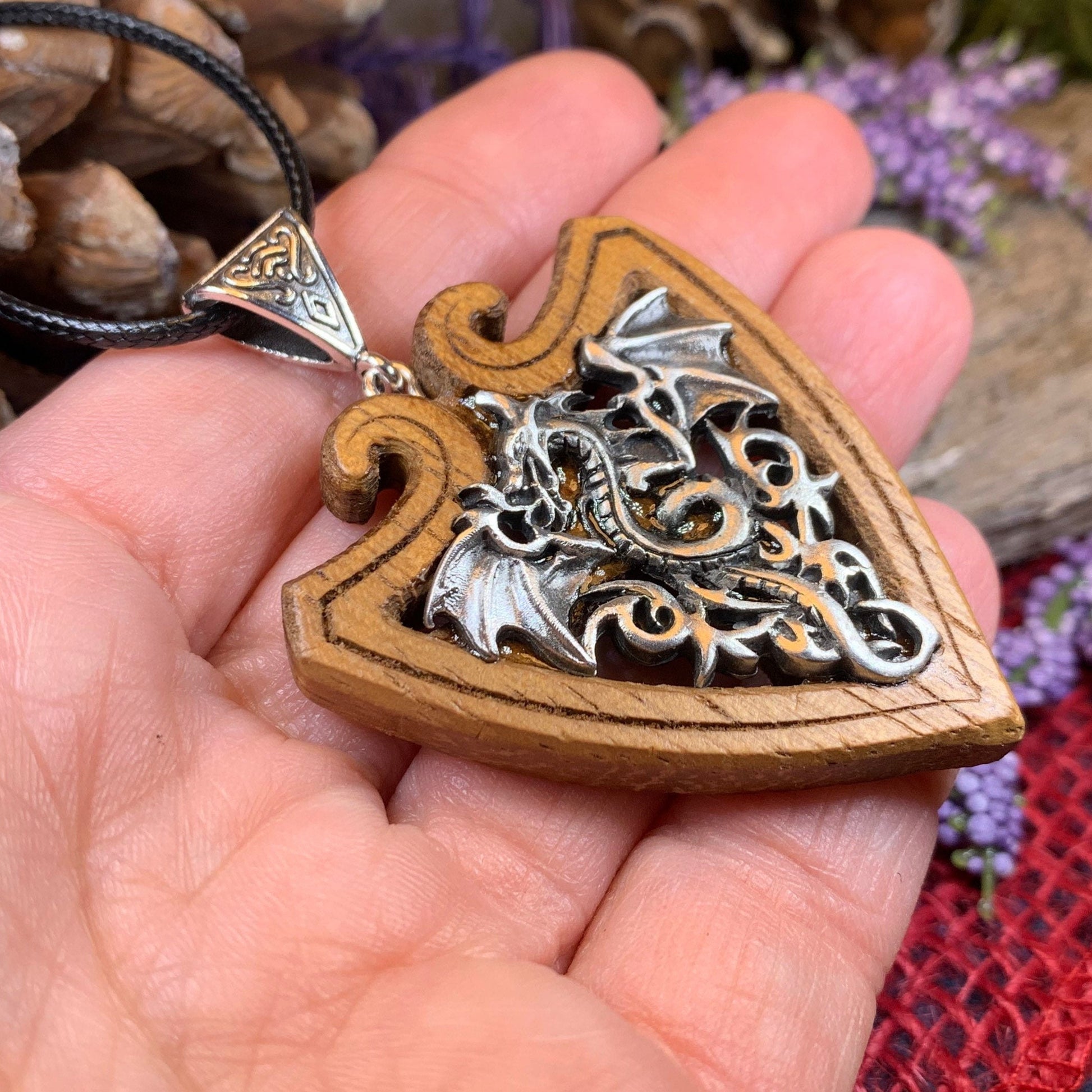 Dragon Necklace, Celtic Necklace, Irish Jewelry, Norse Jewelry, Scotland Jewelry, Anniversary Gift, Boho Jewelry, Fantasy Pendant