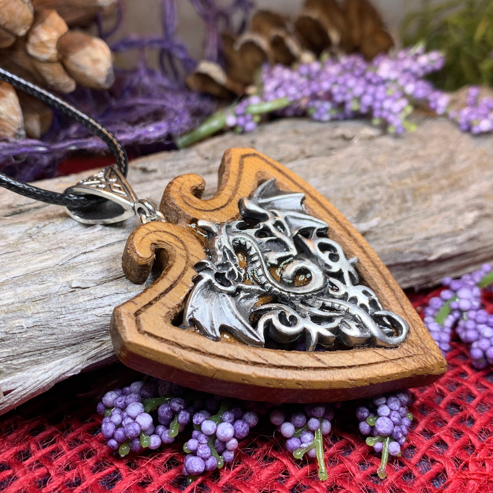 Dragon Necklace, Celtic Necklace, Irish Jewelry, Norse Jewelry, Scotland Jewelry, Anniversary Gift, Boho Jewelry, Fantasy Pendant