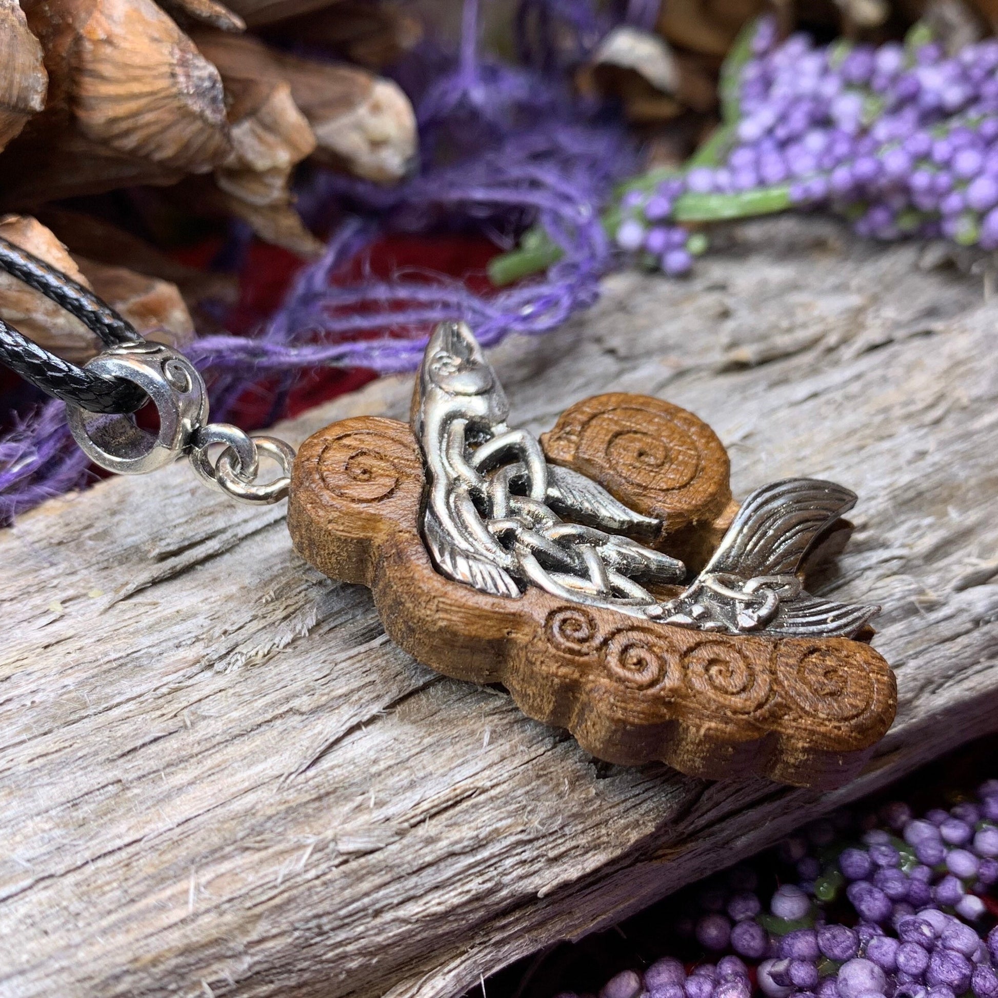 Salmon of Knowledge Necklace, Celtic Necklace, Irish Jewelry, Norse Jewelry, Fish Jewelry, Anniversary Gift, Boho Jewelry, Ireland Gift