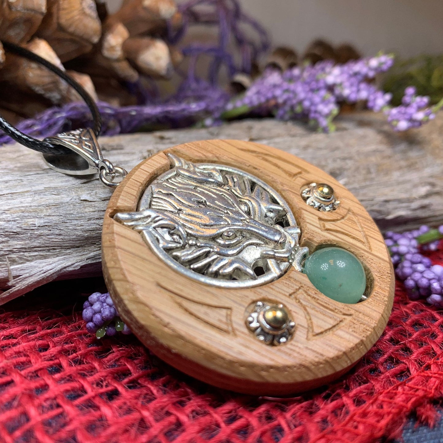 Wolf Necklace, Celtic Necklace, Irish Jewelry, Norse Jewelry, Scotland Jewelry, Anniversary Gift, Boho Jewelry, Fantasy Jewelry, Viking Gift