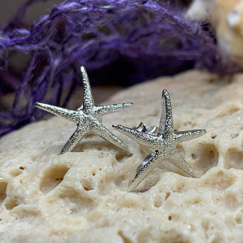 Load image into Gallery viewer, Starfish Earrings, Nautical Jewelry, Beach Jewelry, Christian Jewelry, Sea Jewelry, Animal Jewelry, Nature Earrings, Beach Jewelry
