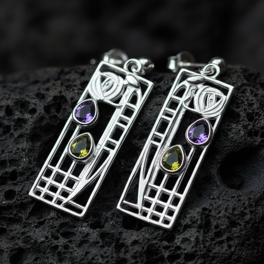 Cairn Lover Mackintosh Earrings from Scotland — view 7