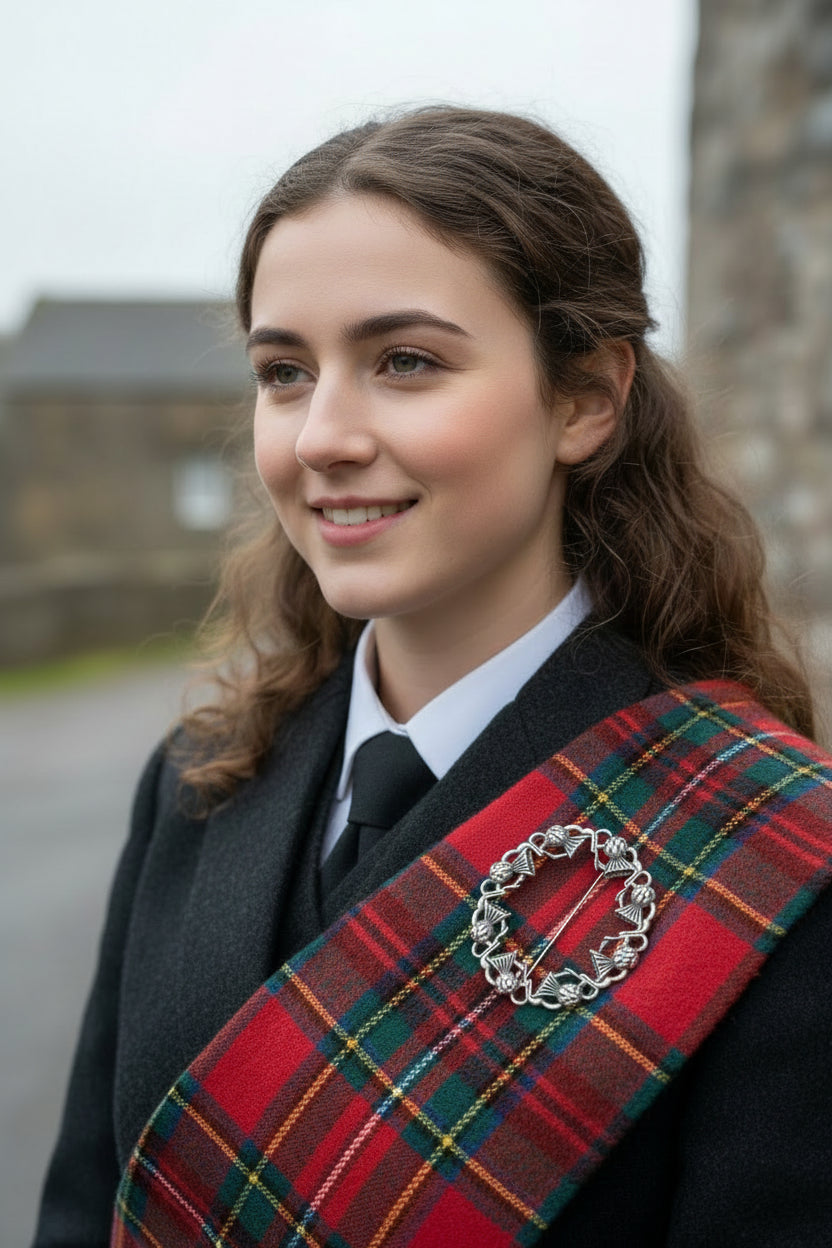 Thistle Brooch, Celtic Jewelry, Scottish Pin, Scotland Brooch, Celtic Brooch, Anniversary Gift, Cap Badge Pin, Bagpiper Gift, Plaid Pin