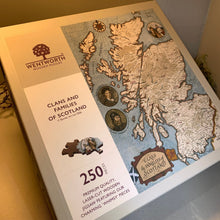 Load image into Gallery viewer, Scotland Gift, Wooden Puzzle, Map of Scotland, Scottish Clans, Scottish Gifts, Clan Map, Dad Gift, Mom Gift, Outlander Lover Gift, Jigsaw
