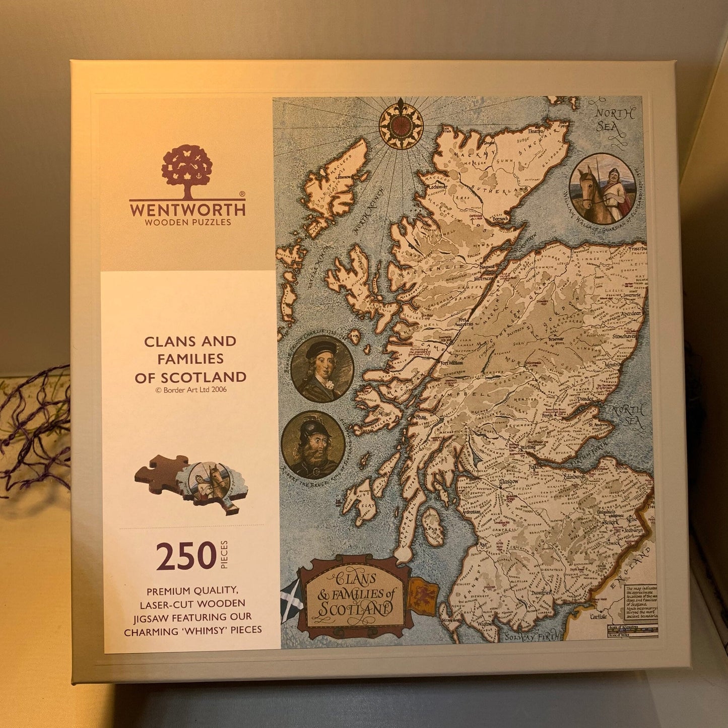 Scotland Gift, Wooden Puzzle, Map of Scotland, Scottish Clans, Scottish Gifts, Clan Map, Dad Gift, Mom Gift, Outlander Lover Gift, Jigsaw